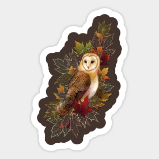 Feathers and Leaves Sticker